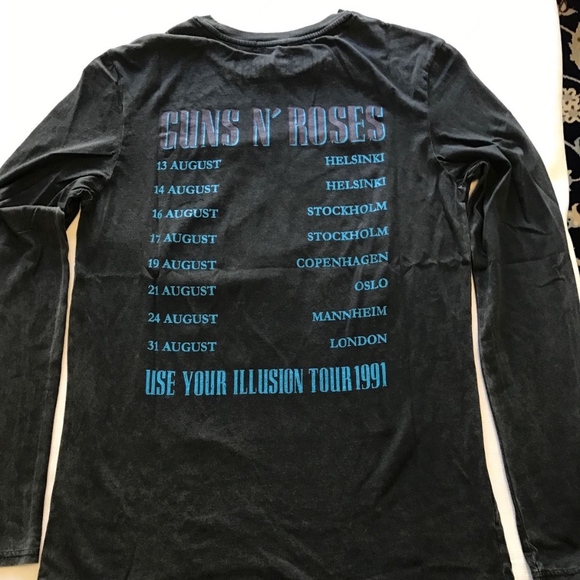 GUNS N ROSES T-Shirts NEW Long Sleeve XS - Picture 2 of 6